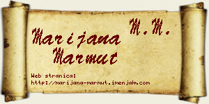 Marijana Marmut vizit kartica